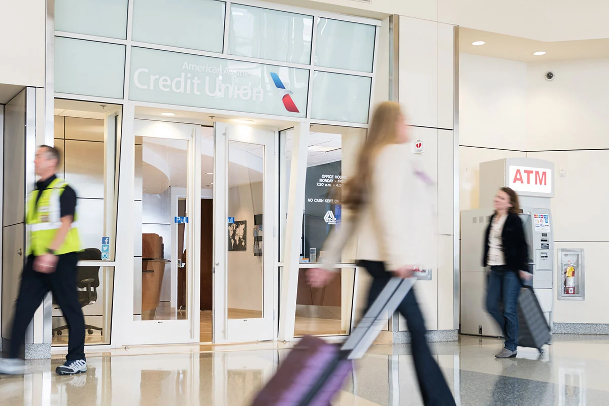 Members enjoying AAFCU services